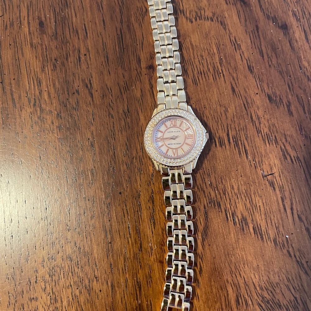Anne Klein Gold Watch with Classic Analog Display